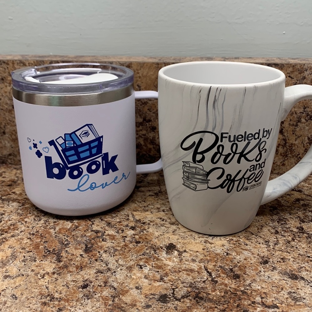 Usborne Books and More coffee mugs